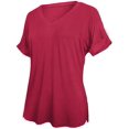 thumbnail image 3 of T-Shirts d'Été à Manches Courtes Col en V Basique pour Femmes, 3 of 4