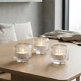 thumbnail image 2 of Dvumao Home Decor, Transparent Glass Candle Holders Table Decoration, 2 of 6