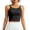 Black01, variant on Womens Yoga Tank Tops with Built in Bra Cropped Cami Women's Lingerie Sleepwear Lounge T Shirt