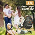 thumbnail image 3 of Mochila Tonyeee Bolsa para Pañales Expandible Verde 25-37L, 3 of 7