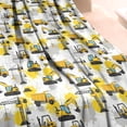 thumbnail image 3 of Cartoon Construction Vehicles Splashes White Pattern Blanket,Comfortable Soft Lamb Wool Throw Blanket,All Season,Warm Lightweight Blankets for Sofa Bed Couch Living Room Chair,40"x50", 3 of 4