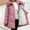 Pink, variant on AOOCHASLIY Valentine's Women Gift Women's Winter Casual Loose Fashion Color Pocket Zippered Tops Reversible Long Cotton Coat