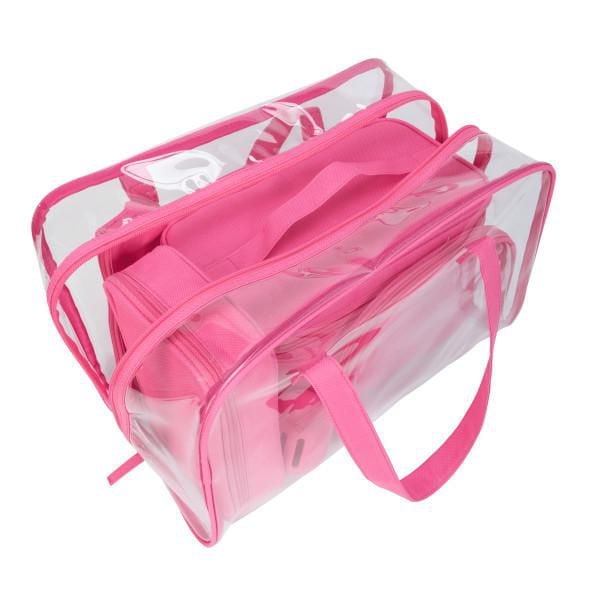 Equate Beauty cosmetic bag - 6-Piece Value Set - Pink