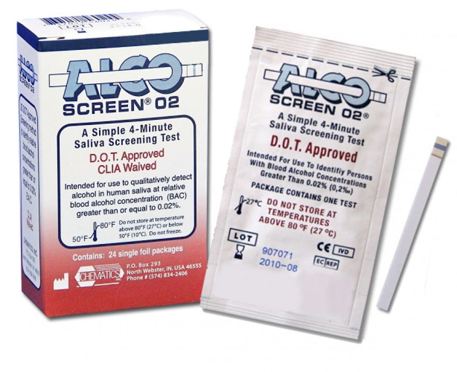 Alco-Screen 02 Alcohol Test Strips (DOT Approved) - Each (1 Test Strip) - W...