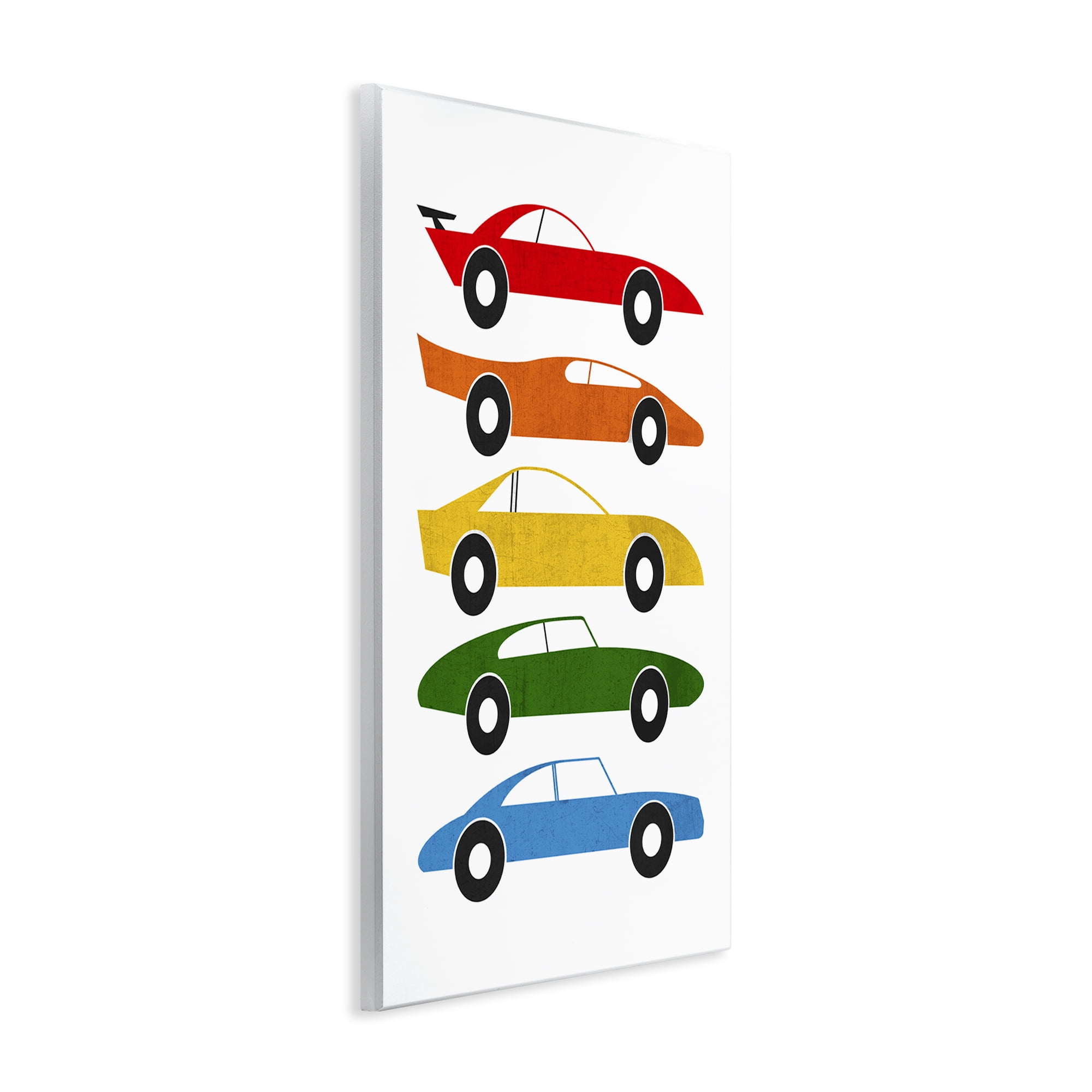Stupell Industries Colorful Midcentury Cars Wall Plaque Art, design by Tom Quartermaine