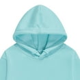 thumbnail image 4 of Ulanda Baby Unisex Cotton Solid Hoodies, Toddler Sweatshirt Kids Cute Ear Hoody Tops Pullover Fall Winter Clothes (Light Blue, 9-10 Years), 4 of 4