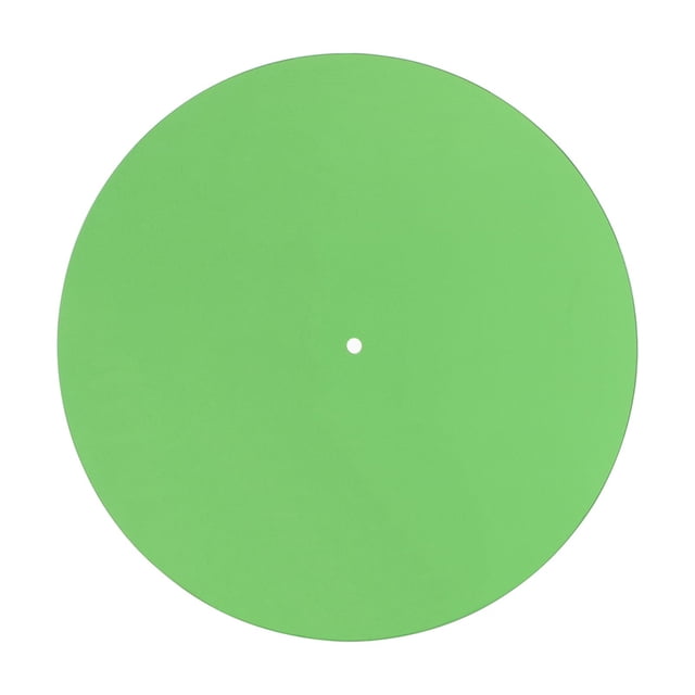 Graflsoa 12-Inch Anti-Static Turntable Mat - Acrylic Vinyl Record Slipmat for Noise Reduction, Black or Green, 30cm Diameter, 3mm Thickness