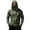 Green, variant on Men's Casual Camouflage Print Hooded Long Sleeve Sun Protection Jacket Lightweight Pullover Outdoor Top with Zipper Pocket