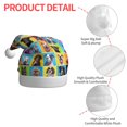 thumbnail image 4 of KLL Christmas Hats for Adults Plush Cute Dogs Collage Print Santa Hat Xmas Fluffy Santa Claus Hat for Women Men, 4 of 6