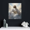 thumbnail image 4 of Lingy Jesus Christ in The Starry Saying Come to Me Jesus Canvas Wall Art Print Poster Picture Modern Office Home Room Decor, 4 of 4