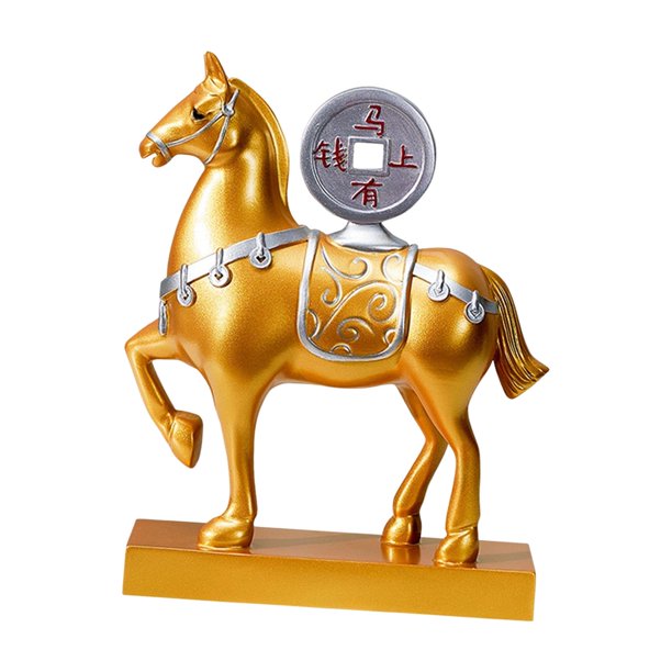 Estatuilla creativa de estatua de caballo, escultura de adorno de caballo, decorativo para estante, decoración de oficina coleccionable , Estilo B Estilo B Soledad estatuilla de caballo