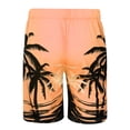 thumbnail image 5 of XINPING Swim Trunks Men Lightweight Tropical Print Quick Dry Spring Break Swim Trunks with Pockets Stretch Fabric Beach Shorts Bathing Suits, 5 of 9
