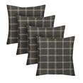 thumbnail image 1 of RSH Décor Indoor Outdoor Set of 4 Pillows 24" x 24", Brandin Twilight Grey Plaid, 1 of 6