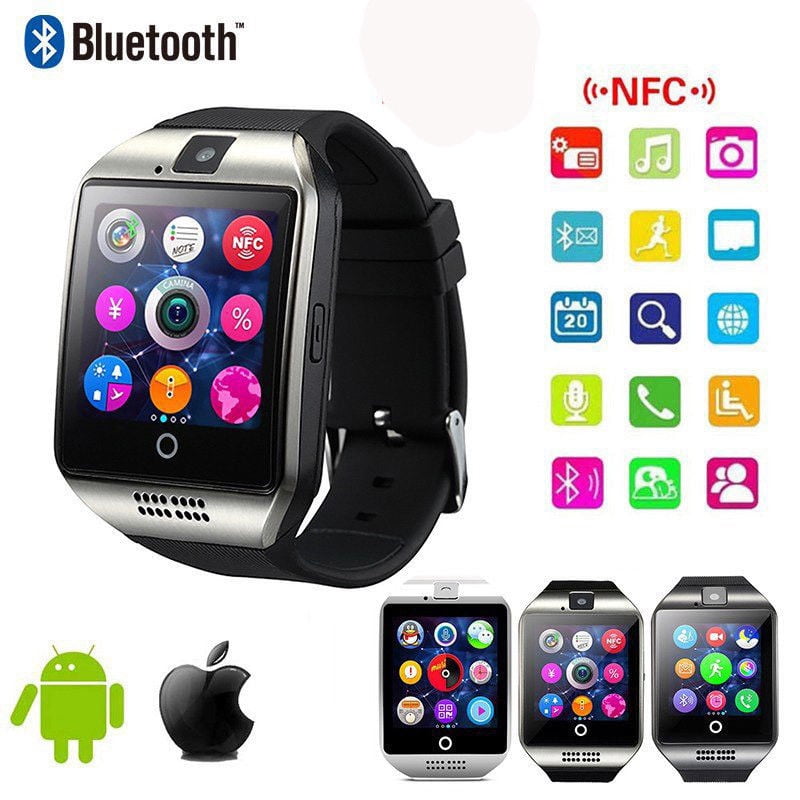 Q18 Bluetooth Smart Watch Touchscreen with Camera Unlocked Watch Cell Phone with Sim Card Slot