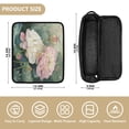 thumbnail image 4 of Hair Tool Organizer Bag with Heat Resistant Mat Removable Travel Storage Case for Hot Air Brushes Curling Irons Light Pink Lotus, 4 of 8