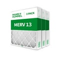 thumbnail image 3 of Mann+Hummel 20x25x4 MERV 13 (FPR 10) Pleated HVAC AC Furnace Air Filters. 3 Pack. (Exact Size: 19.5 x 24.5 x 3.75 Inches), 3 of 6