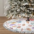 thumbnail image 3 of Christmas Tree Skirt, Sea Grass Conch Christmas Tree Decorations Indoor, Tree Skirts Mat With Tassel Trim for Halloween New Year Holiday Christmas Party Decor 36 Inches, 3 of 7