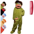 thumbnail image 7 of Monster Onesie, Big Mouth Monster Onesie, Green Plush Monster Onesie Pajamas, With Soft Fabric, Long Sleeves Soft Plush Loungewear, 7 of 7