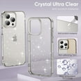 thumbnail image 5 of SaniMore for iPhone 15 Plus Case, Full Camera Lens Protection Women Cute Clear Glitter Bling Sparkly Cover Anti-yellow Transparent Shockproof Bumper for for iPhone 15 Plus, Clear, 5 of 7