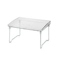 thumbnail image 1 of TIELUTT Transparent Layer Desktop Shelf Acrylic Cup Holder Foldable Kitchen Dish Strainer Dish Sponge Drying Rack for Kitchen Counter over Small over the Dish Drying Rack Clothes Holder Stand, 1 of 5