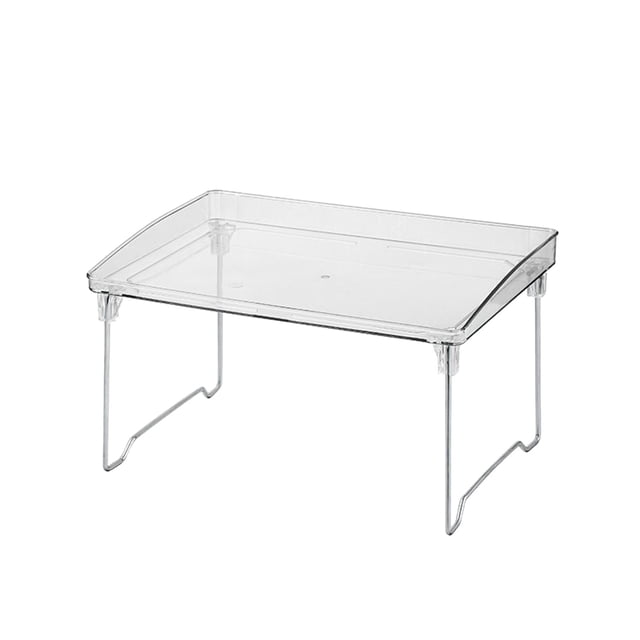 TIELUTT Transparent Layer Desktop Shelf Acrylic Cup Holder Foldable Kitchen Dish Strainer Dish Sponge Drying Rack for Kitchen Counter over Small over the Dish Drying Rack Clothes Holder Stand
