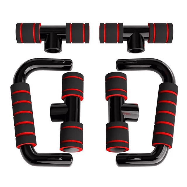 Par De Barras Para Hacer Lagartijas Belug Gym Negro Rojo