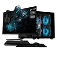 thumbnail image 1 of Computadora Escritorio Completa Xtreme PC Gaming AMD Radeon Vega Renoir Ryzen 3 5300G 16GB SSD 500GB Monitor 24.5 100Hz WIFI Black juegos casuales, trabajo y estudio, 1 of 6