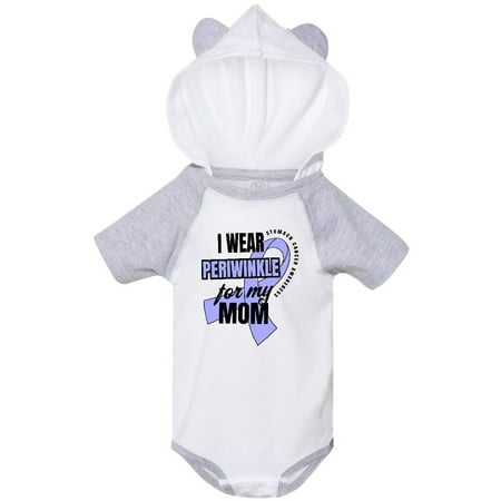 

Inktastic I Wear Periwinkle For My Mom Stomach Cancer Awareness Gift Baby Boy or Baby Girl Bodysuit
