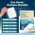 thumbnail image 6 of STEAM AND GO 3-in-1 Ultra Concentrated Dissolvable Laundry Detergent Sheets, Unscented, 30 Count, 6 of 8