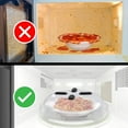 thumbnail image 4 of Magnetic Splatter Cover, 12-Inch Clear BPA-Free Food Lid, Vented Plate Guard with Steam Vents, Anti-Splash Microwave Lid, Dishwasher Safe, Space-Saving Magnetic Storage - Onyx Black, 4 of 9