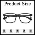 thumbnail image 4 of Lunettes de Soleil Myope Rétro Anti-Bleu pour Hommes, Grandes Visages, slim, Grises, 4 of 5
