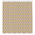 thumbnail image 3 of Retro Shower Curtain, Vintage Simple Floral Petals with Foliage Pattern as Sixties Seventies Graphic Design, Fabric Bathroom Set with Hooks, 69W X 70L Inches, Multicolor, by Ambesonne, 3 of 3
