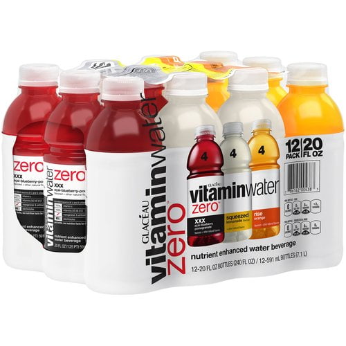 vitaminwater zero variety pack nutrient enhanced water w/ vitamins, 20