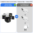 thumbnail image 3 of 12mp Cámaras De Seguridad Wifi Exterior 360° Con Tres Lentes Belug, Blanco, 3 of 5