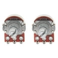 thumbnail image 4 of Musiclily Basic A500K Mini Metric Coarse 18-Spline Split Short Shaft Pots Audio Taper Potentiometers for Electric Guitar Bass (Set of 2), 4 of 5