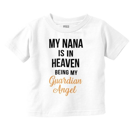 Guardian Angel Love Grandmother Nana Toddler Boy Girl T Shirt Infant Toddler Brisco Brands 6M