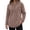 Brown, variant on Women's Hooded Sweater Furry Pullover Long Sleeve Tops with Drawstring,Warm Windproof Fall Daily Casual Comfy Wear,Beige,S