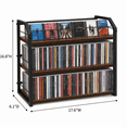 3-Tier CD Storage Rack, CD Holder Tower Holds 123 CDs with Display Top ...
