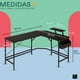 thumbnail image 4 of Mubson Escritorio en L con Base para Monitor. Escritorio Gamer, 4 of 5