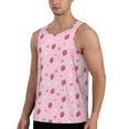 thumbnail image 2 of Honeii Strawberries Pattern Men's Workout Tank Top Casual Sleeveless Gym Muscle Shirts Bodybuilding Tee-X-Large, 2 of 7