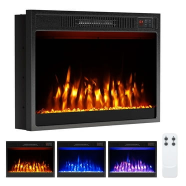 Costway 23" 750 with 1500W 5000 BTU Electric Fireplace Insert with Remote Control Timer