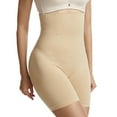 thumbnail image 2 of Defitshape Women's Thigh Slimmer Body Shaper Hip Lifter Tummy Control Shapewear Shorts High Waisted Nude Large, 2 of 3