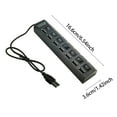 thumbnail image 3 of Hydrating 1pc Usb Hub 7 Port Usb Connector Usb Port Splitter For Laptop Computer, 3 of 4