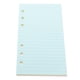 thumbnail image 3 of 50 hojas de papel de hojas sueltas A6 de colores con 6 agujeros, rayadas, para agenda o cuaderno., 3 of 8