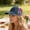 Blue, variant on Baseball Cap for Women with Ponytail Hole, QQZ Adjustable Patriotic American Flag Hat, Distressed Embroidered Mesh Back Summer Outdoor Cap for 4th of July