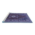 thumbnail image 2 of Ahgly Company Machine Washable Indoor Round Persian Blue Traditional Area Rugs, 7' Round, 2 of 4