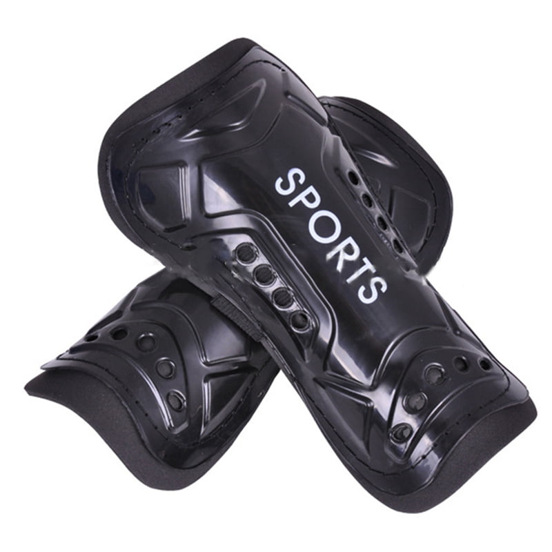 elegantstunning 2pcs Soccer Shin Guard Pads Soft Football Cuish Plate Breathable Shinguard Leg Protector for Men Women