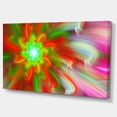 thumbnail image 2 of Danse des Pétales de Fleurs Fractales Rouges - Toile Florale Art Print, 2 of 3