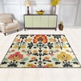 thumbnail image 2 of Yayeee Area Rugs for Living Room 5.2'x4' Indoor Non Slip Washable Bedroom Carpet, Beige Floral, 2 of 5