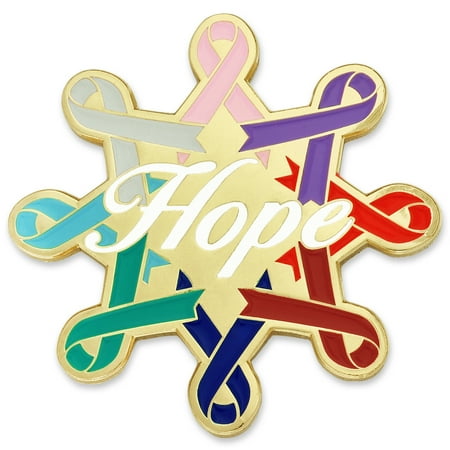Arkansas Razorbacks Lapel Pins - Cancer Awareness Ribbons Hope Enamel Lapel Pin